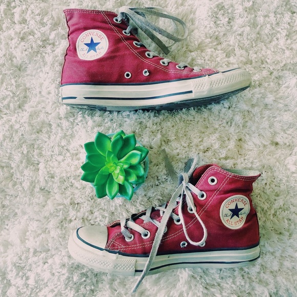 Converse Shoes - Classic Maroon Converse High-tops